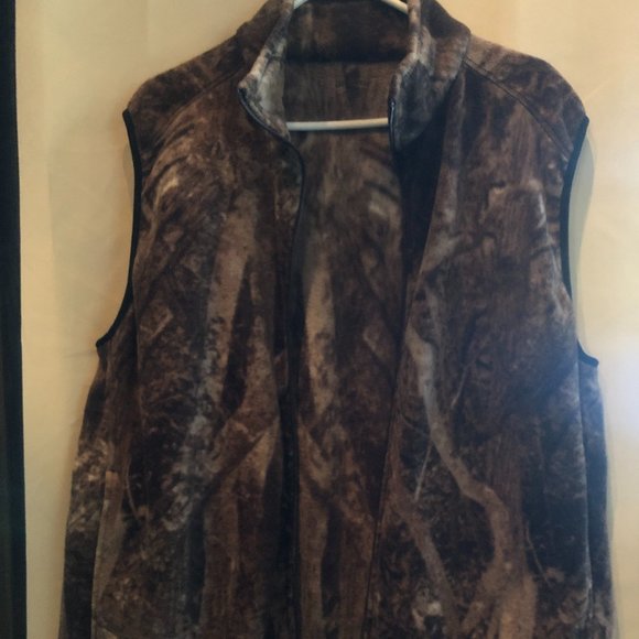Men's Camo Fleece Vest ~ Size Large - Picture 2 of 4